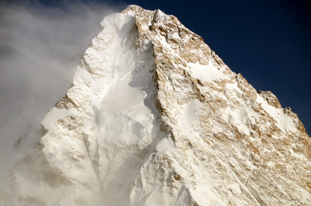 04 Clouds Clearing From K2 North Face Close Up Late Afternoon From K2 North Face Intermediate Base Camp 4462m